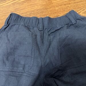 Hollister Navy ultra low rise baggy linen Pants